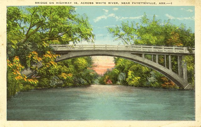 Bridge on Highway 16, across White River, near Fayetteville, Ark.(alabam bridge @ war eagle creek)